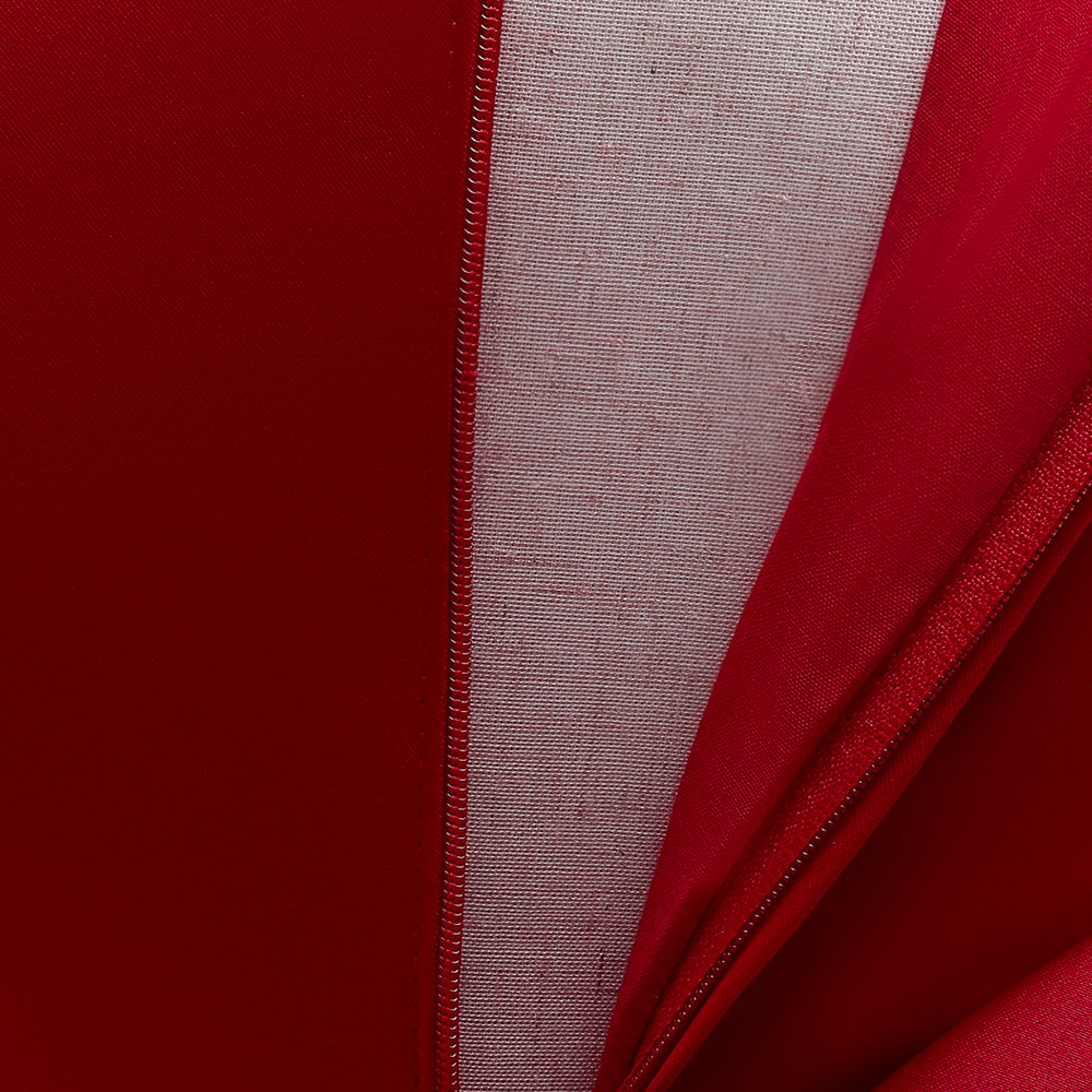 Red Round Neck Sleeveless Balloon Maxi Dress
