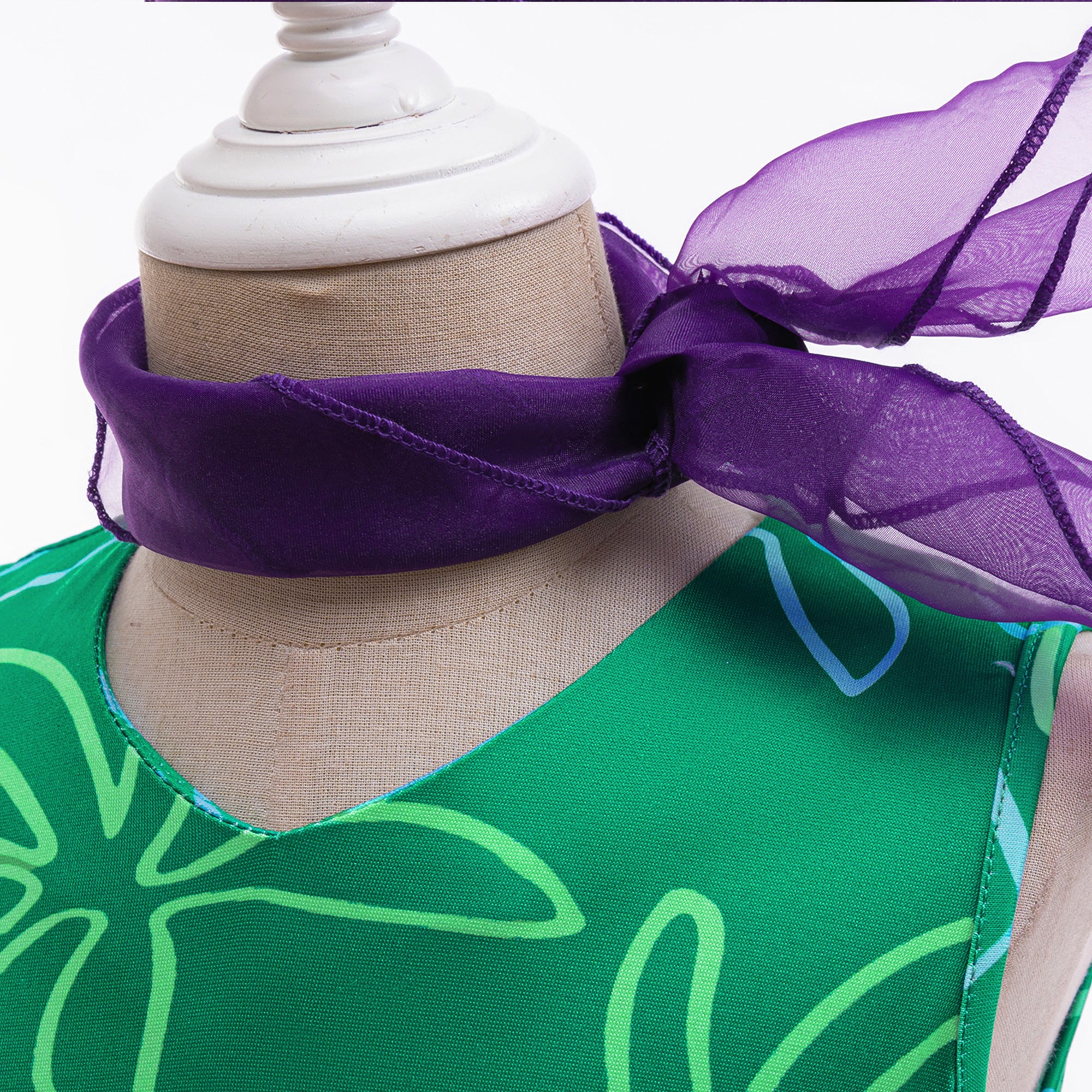 Girls Floral Printed Fit and Flare Dress Comes with a belt