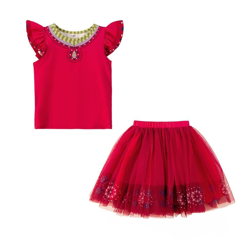Girls Top with Skirt
