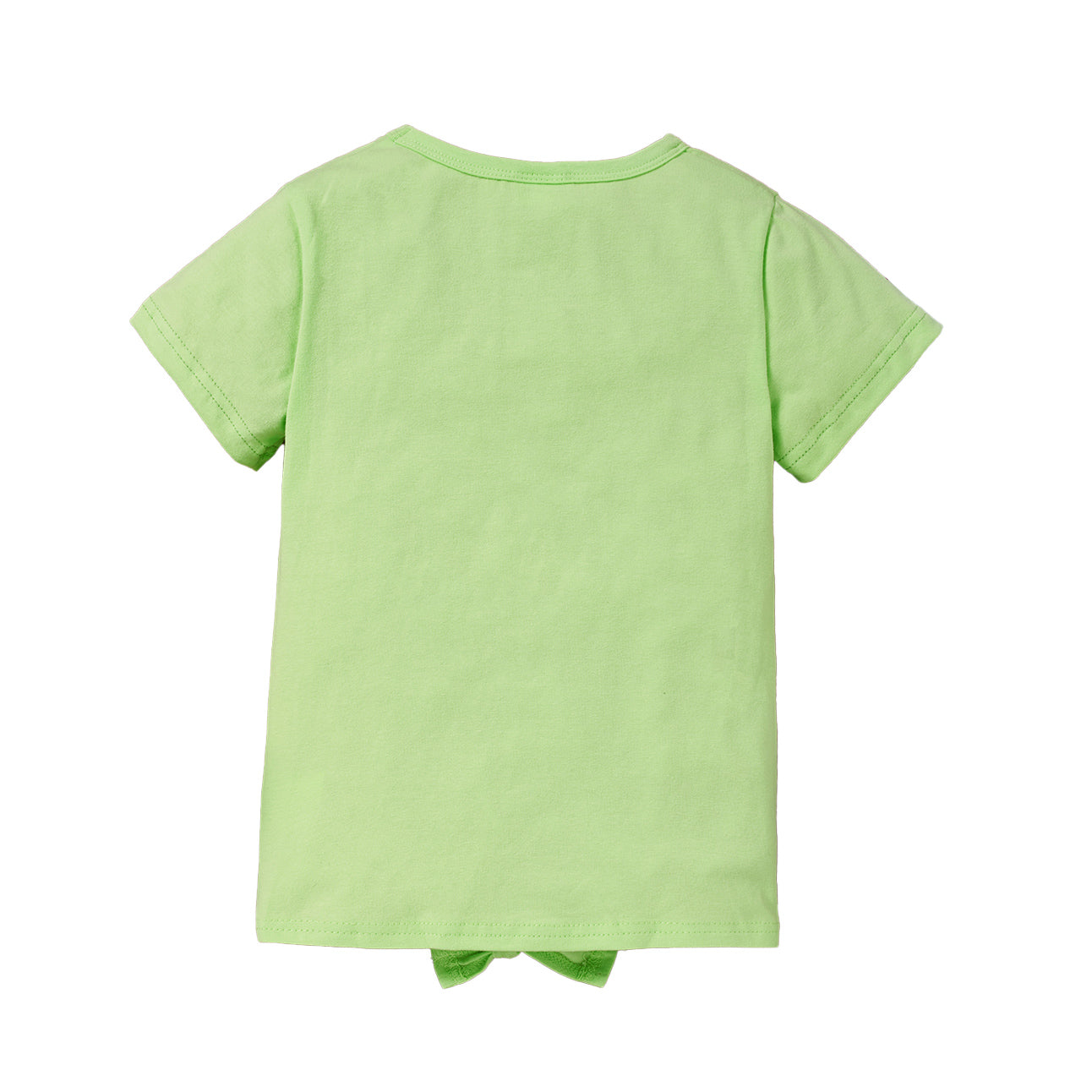 Green Girls Butterfly Printed Cotton Regular Top