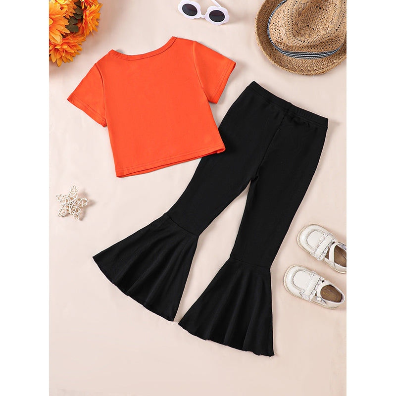Girls Printed Top with Palazzo