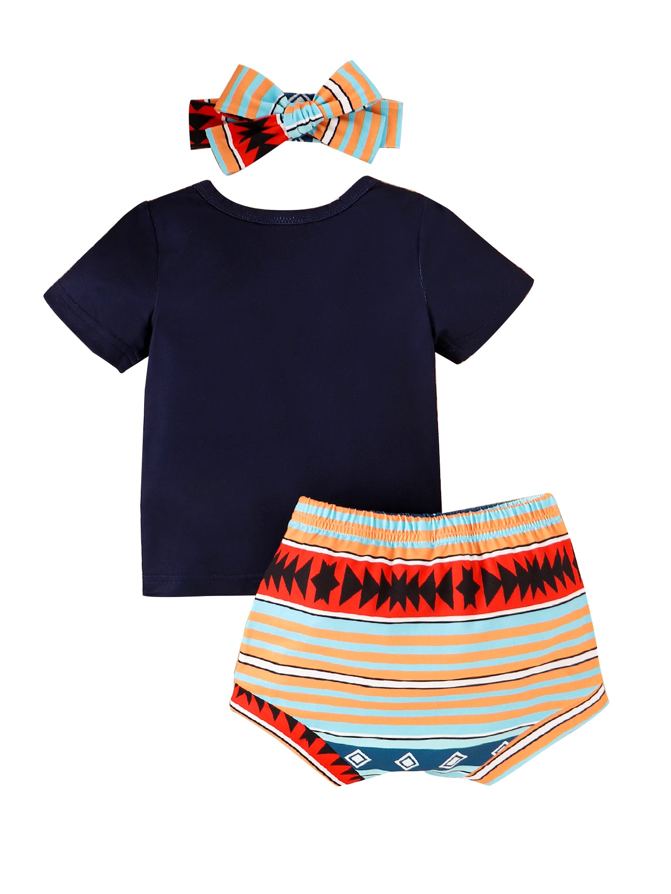 Boys Black Printed T-shirt with Shorts
