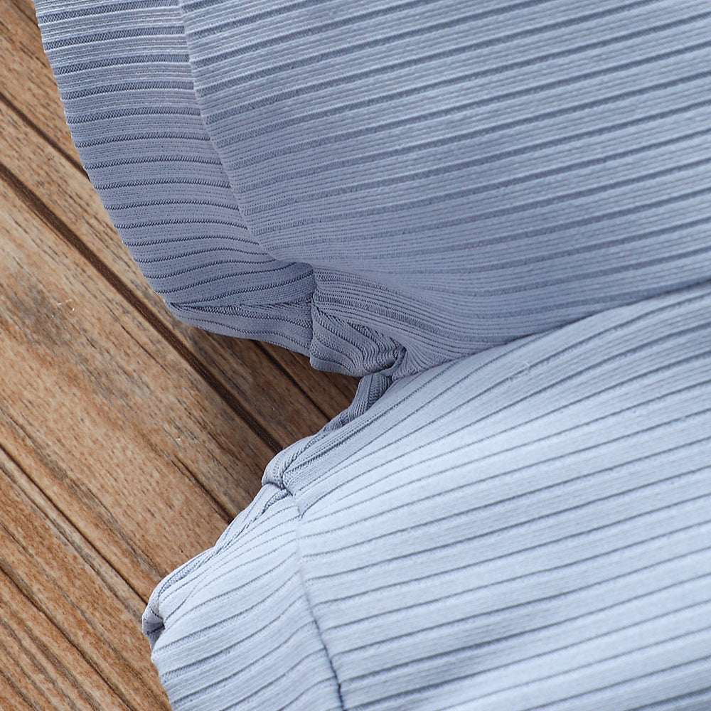 Boys Blue Striped Top With Shorts