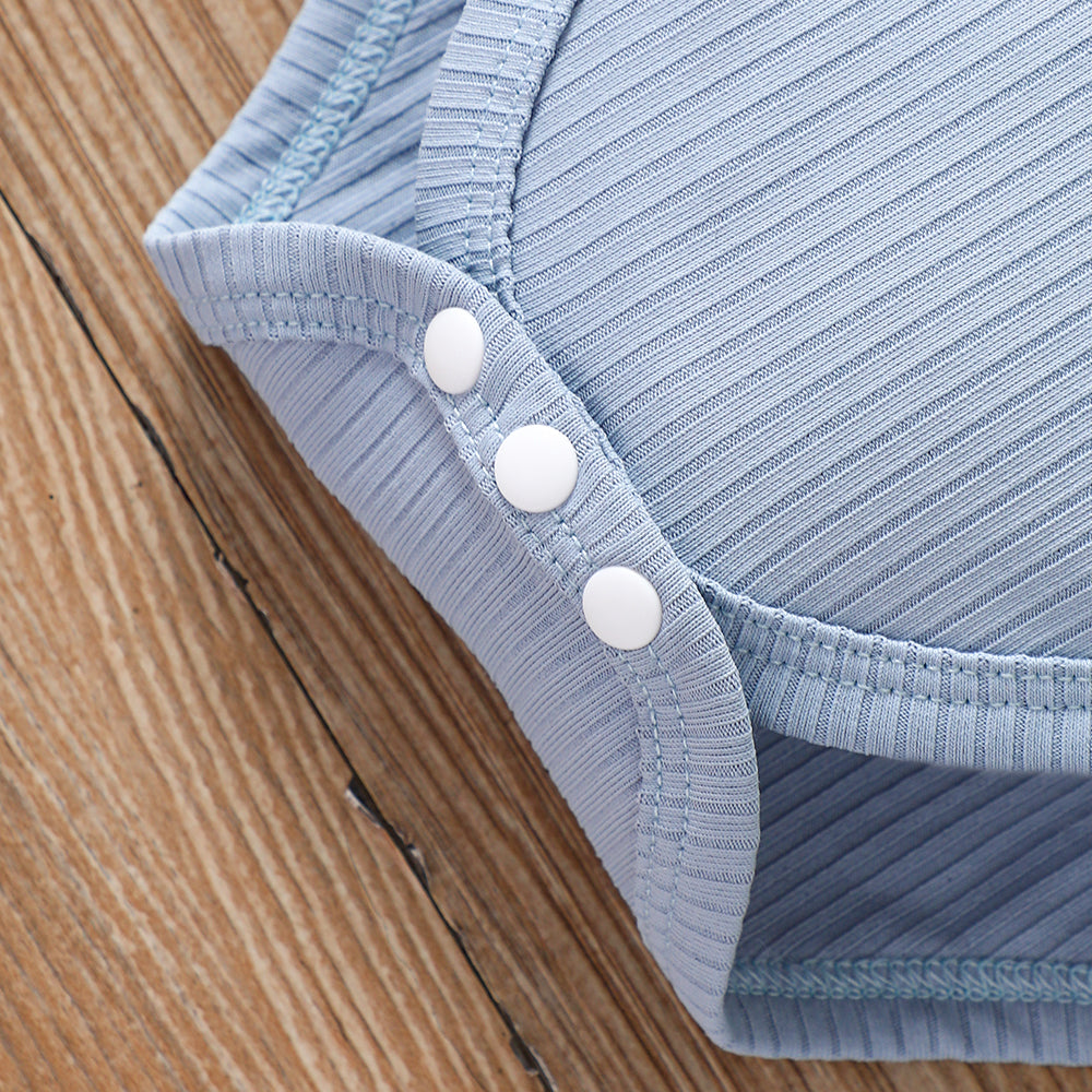 Boys Blue Striped Top With Shorts