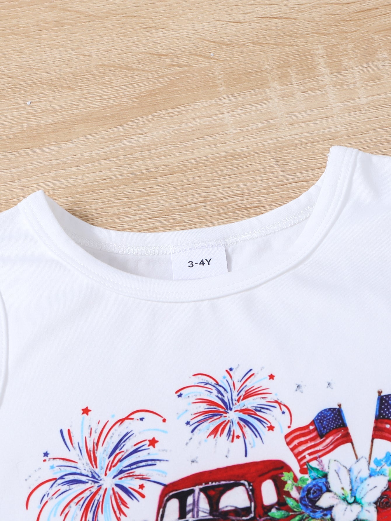 Boys White Typography Printed Sleeveless T-shirt with Shorts