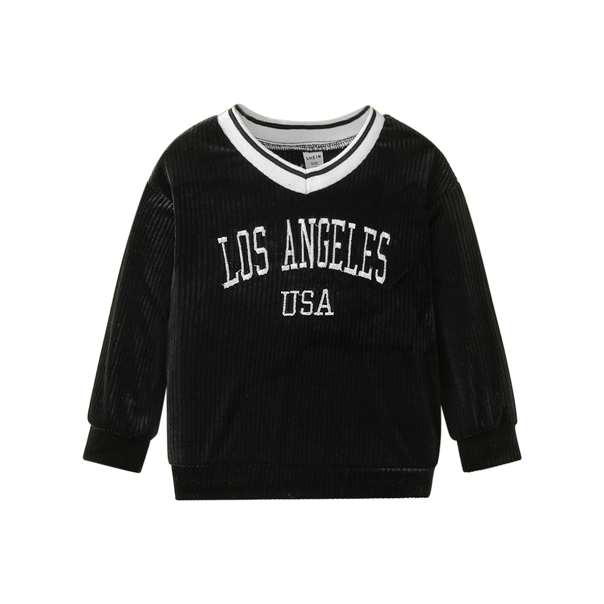 Boys Black Typography Printed Sweatshirt