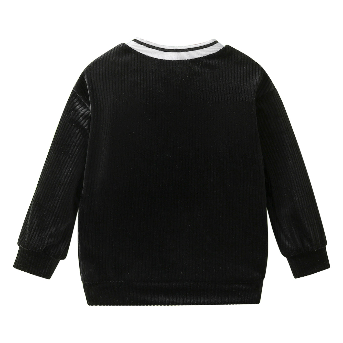 Boys Black Typography Printed Sweatshirt