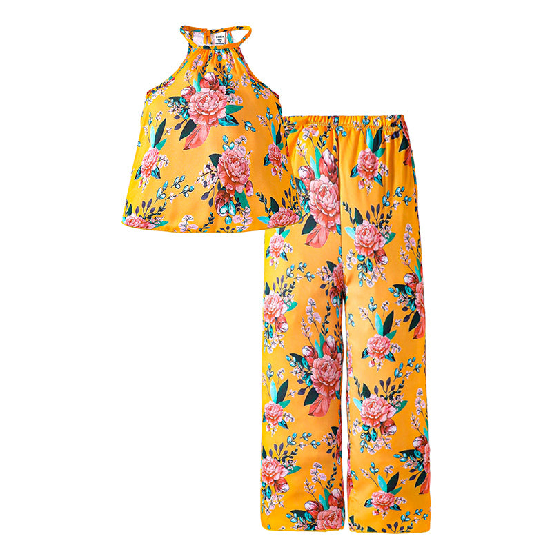 Girls Printed Top with Palazzo