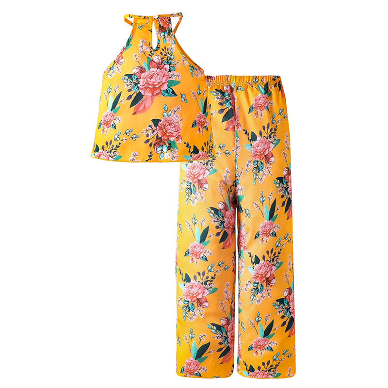 Girls Printed Top with Palazzo