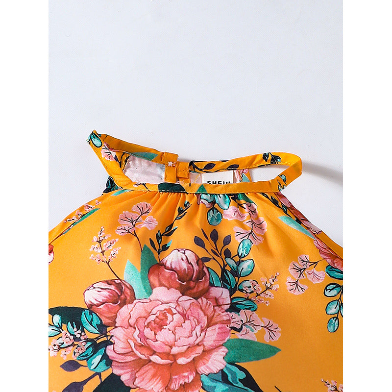 Girls Printed Top with Palazzo