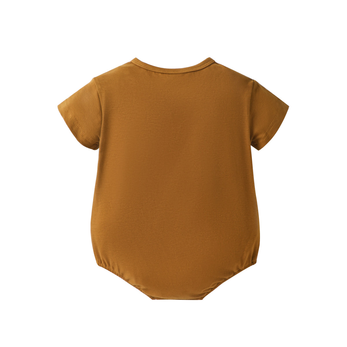 Brown Infant Boys Cow Printed Cotton Bodysuit