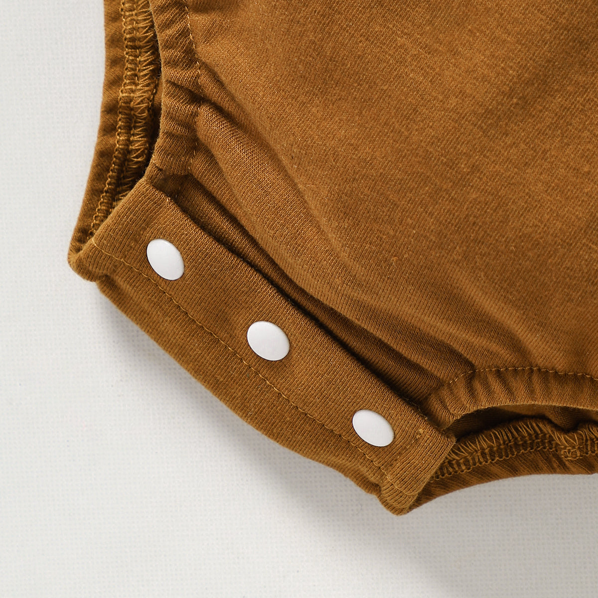 Brown Infant Boys Cow Printed Cotton Bodysuit