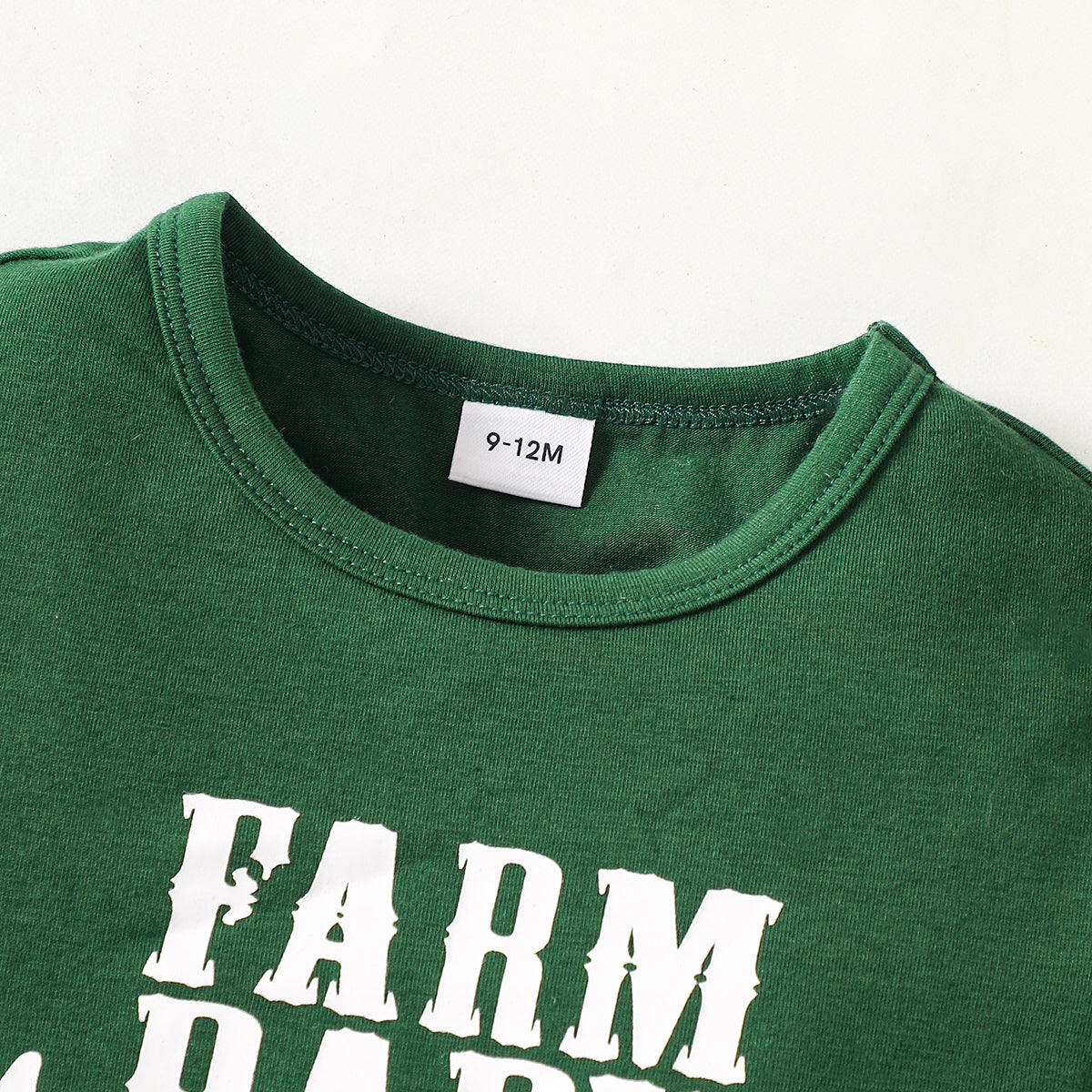 Green Infants Boys Farm Baby Printed Bodysuit