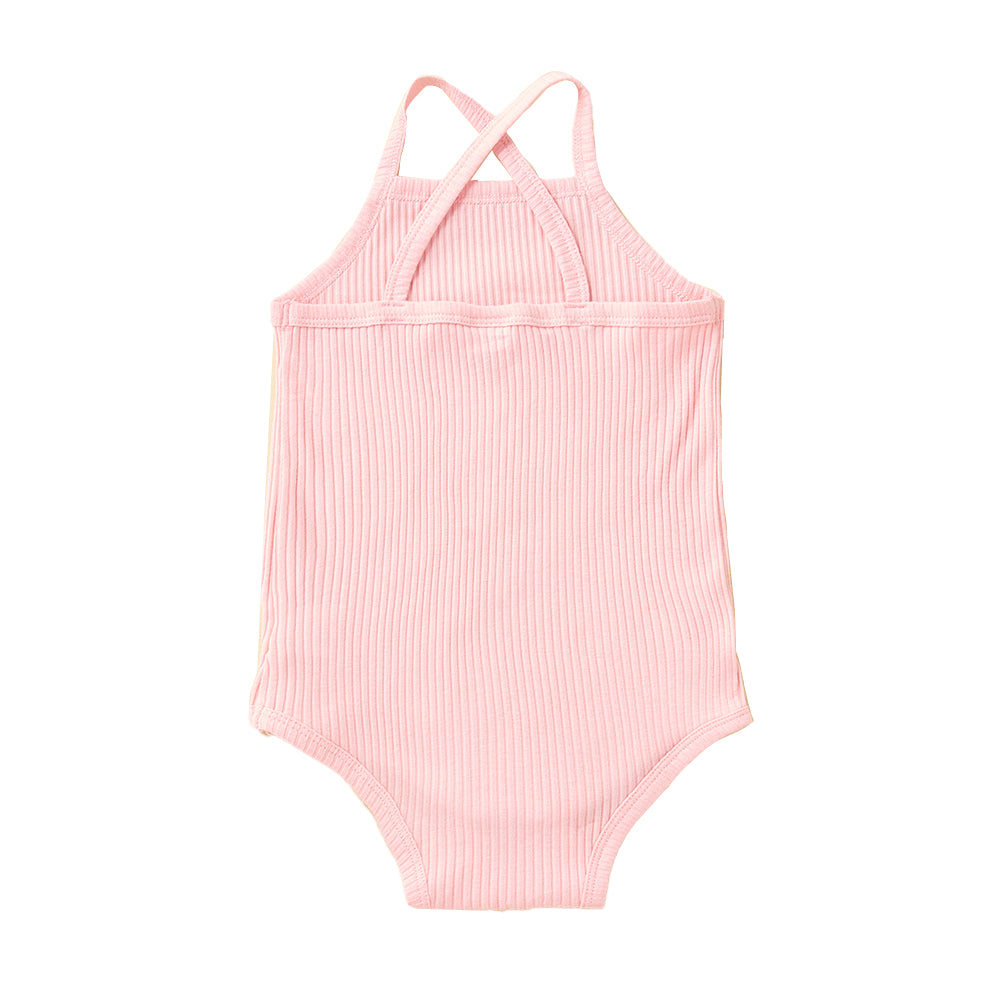 Infants Girls Pink Cotton Rompers