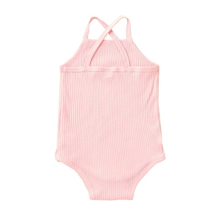 Infants Girls Pink Cotton Rompers