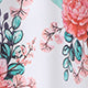 Girls White Floral Printed Pure Cotton Top with Palazzos