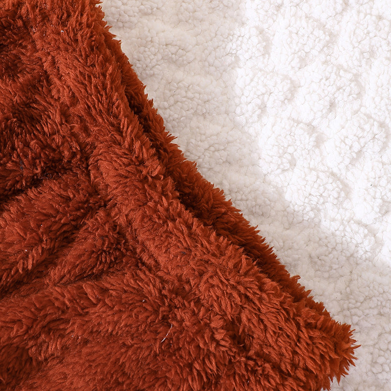 Boys Black & Brown Fur Hood Coat With Pyjama