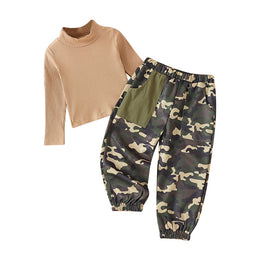 Boys Khaki T-Shirt With Pyjamas