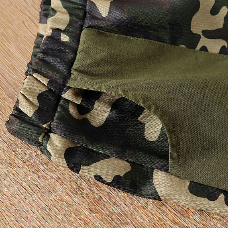 Boys Khaki T-Shirt With Pyjamas
