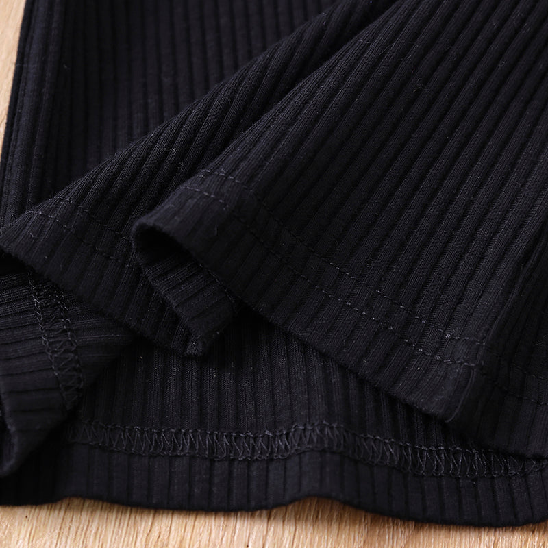 Boys Black High Neck Top with Pyjamas