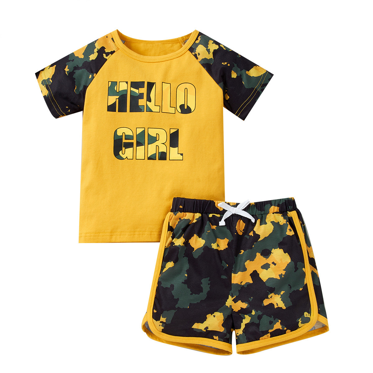 Boys Printed T-shirt with Shorts