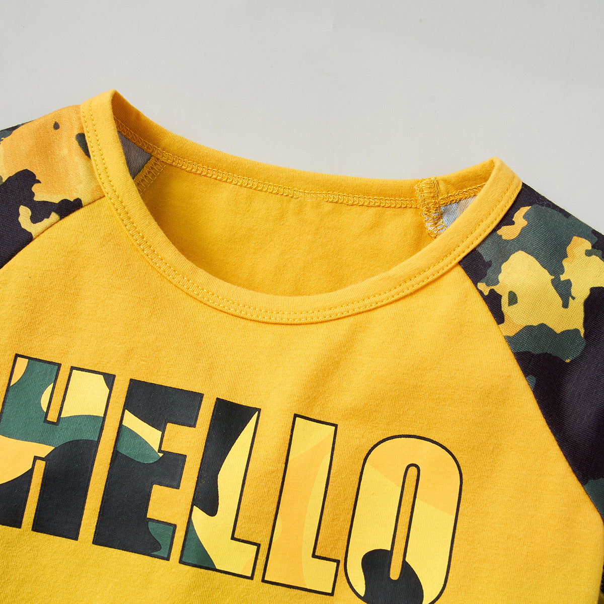 Boys Printed T-shirt with Shorts