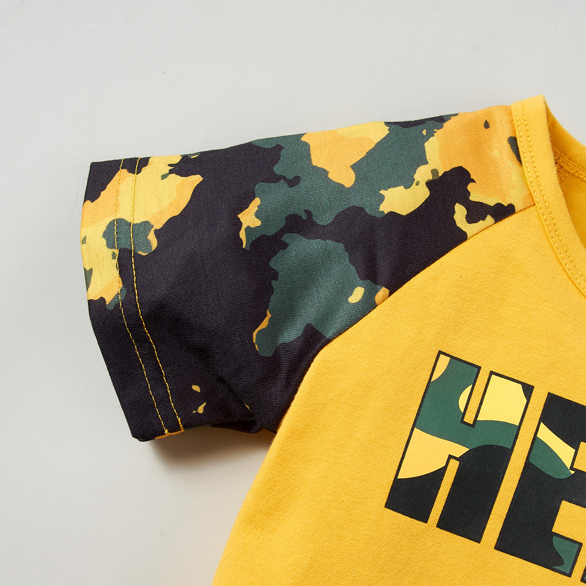 Boys Printed T-shirt with Shorts