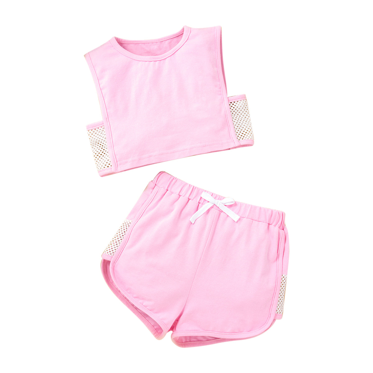 Girls Pink Top With Shorts