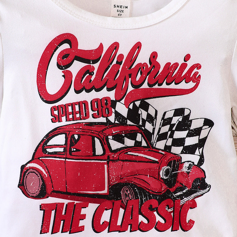 Boys Printed T-shirt with Pyjamas