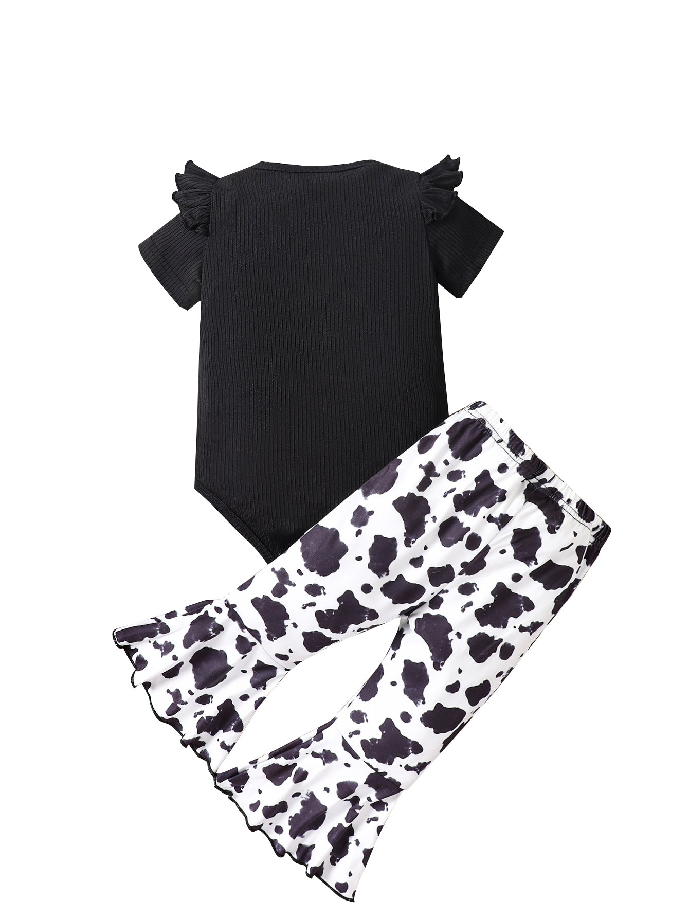 Girls Black Bodysuit with Pyjamas