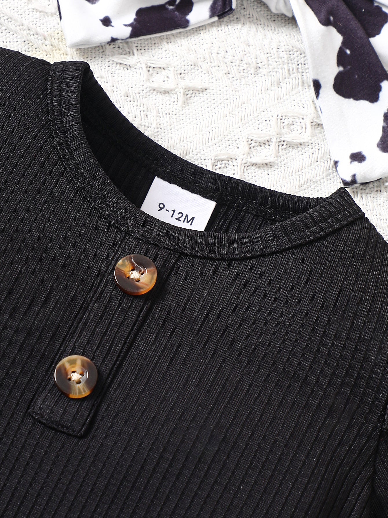 Girls Black Bodysuit with Pyjamas