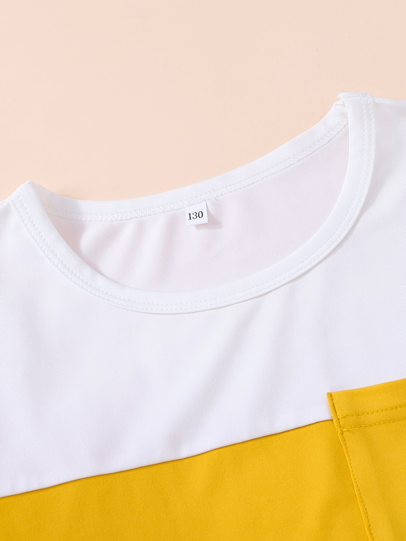 Boys Yellow & White Colourblocked T-shirt With Shorts