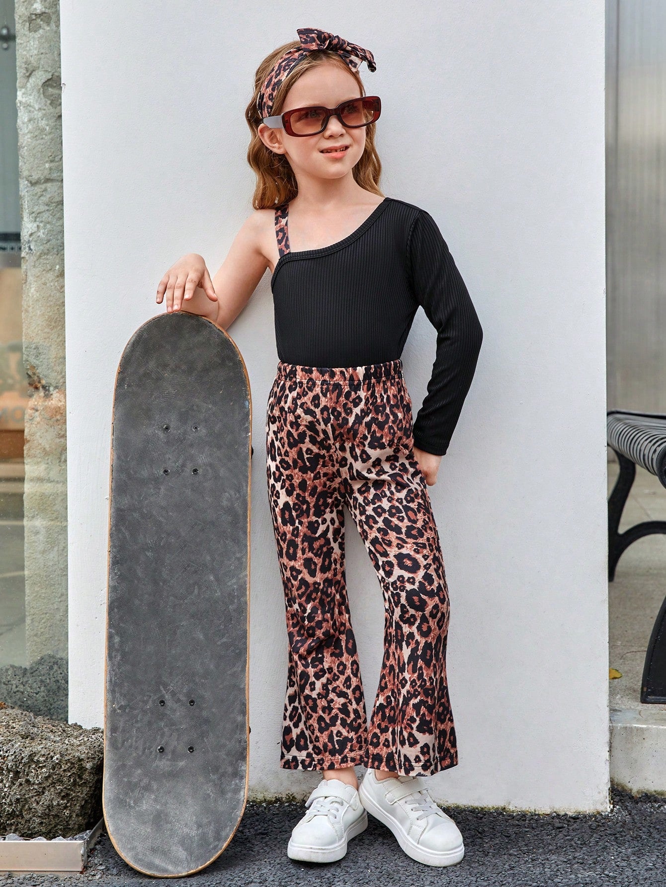 Girls Brown Top With Palazzos