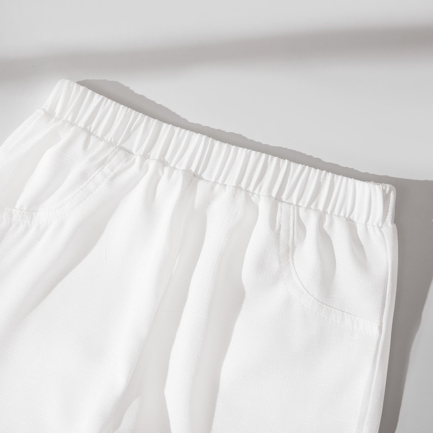 Boys White Printed Shirt with Shorts
