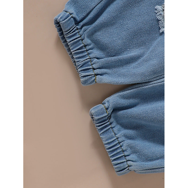 Girls Shoulder Straps Pure Cotton Top with Pyjamas