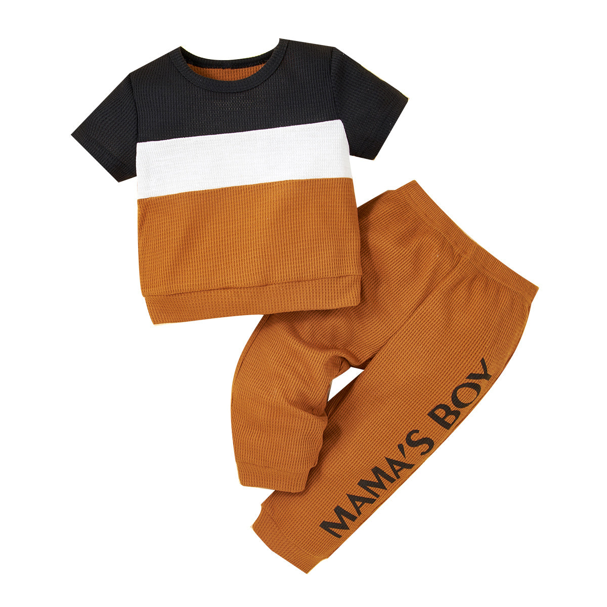 Boys Colourblocked T-shirt with Trousers