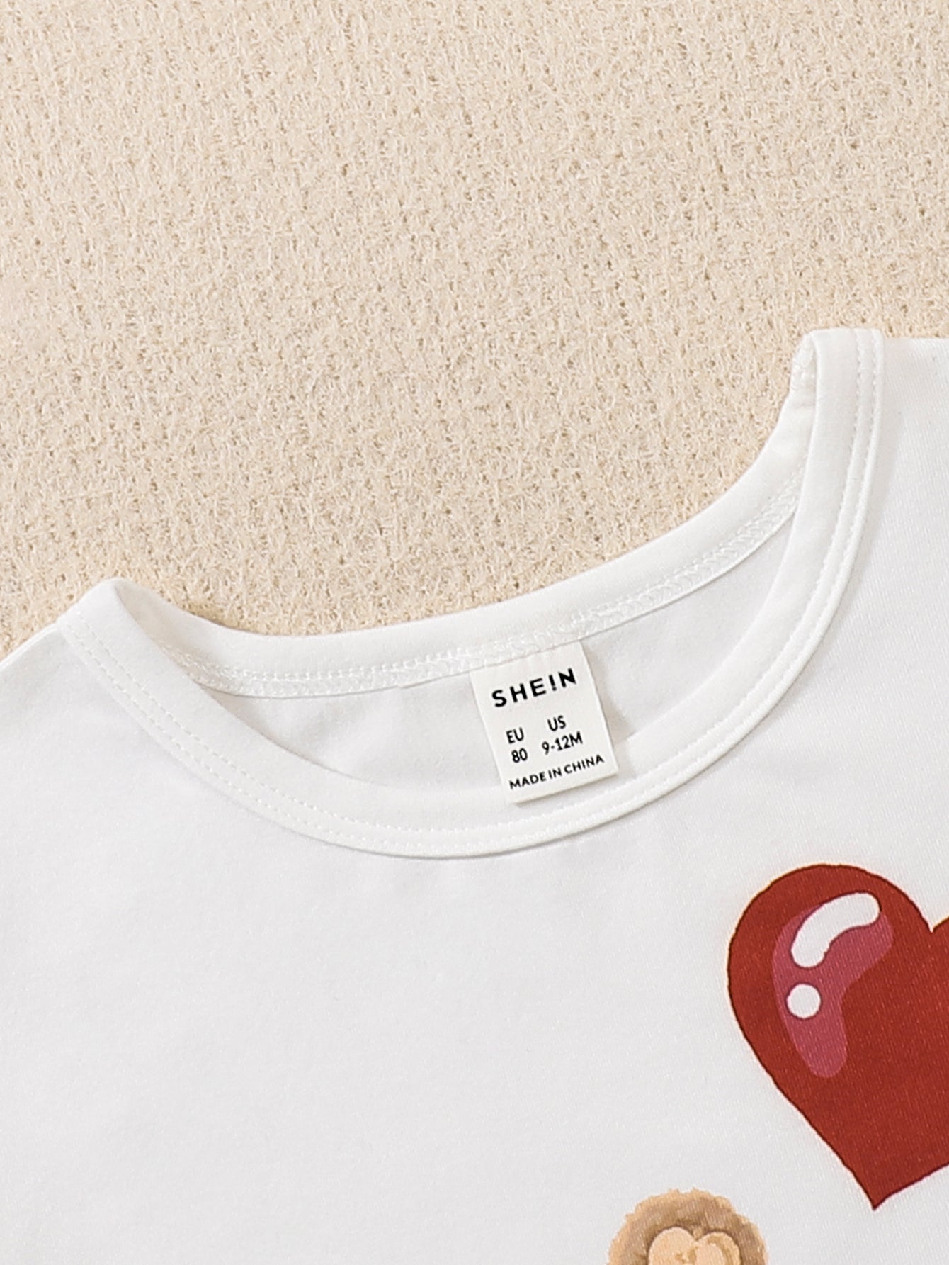 Boys White Printed T-shirt with Shorts