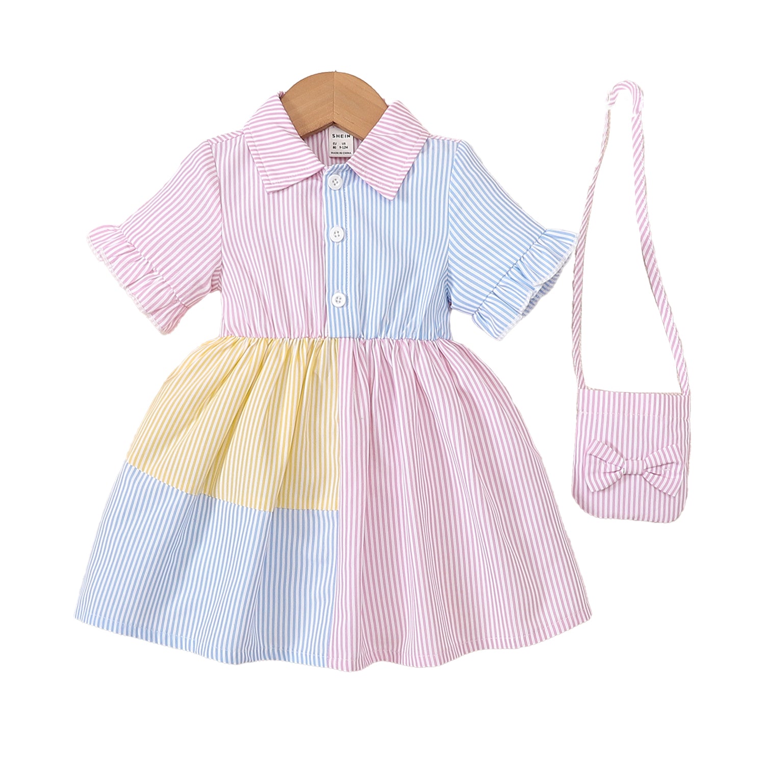 Striped Fit & Flare Dress