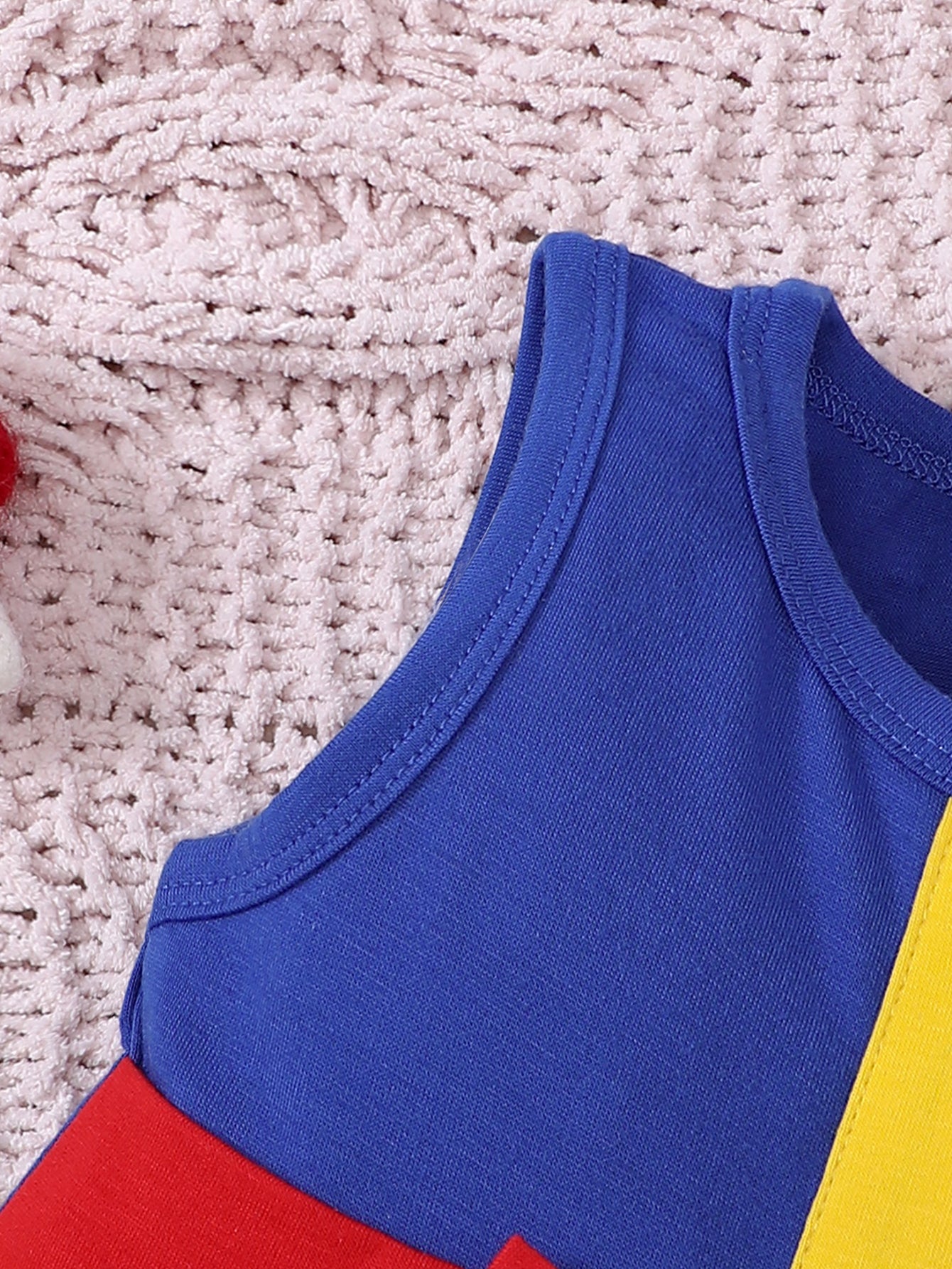 Colourblocked Fit & Flare Dress