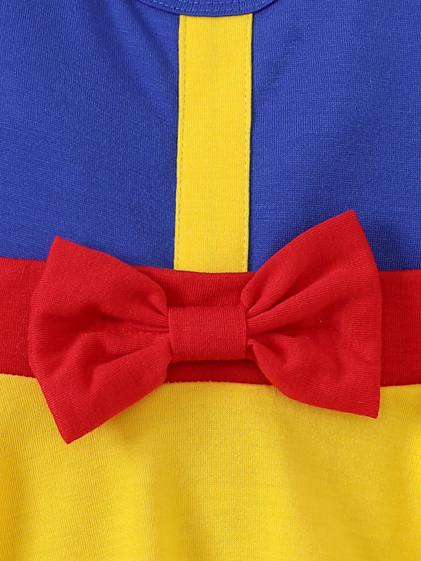 Colourblocked Fit & Flare Dress