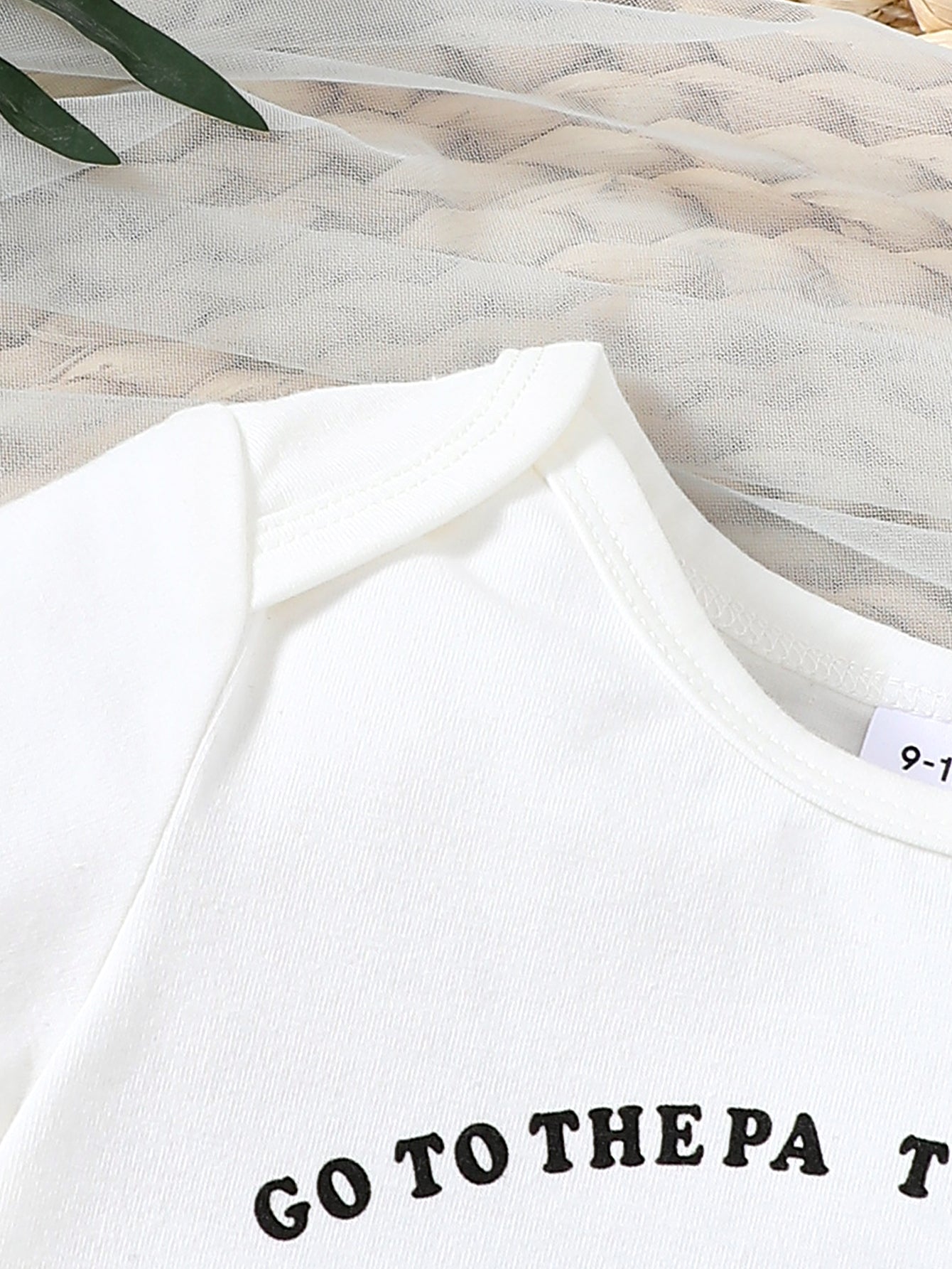 Boys Typography Print Envelope Neck Knitted Bodysuit