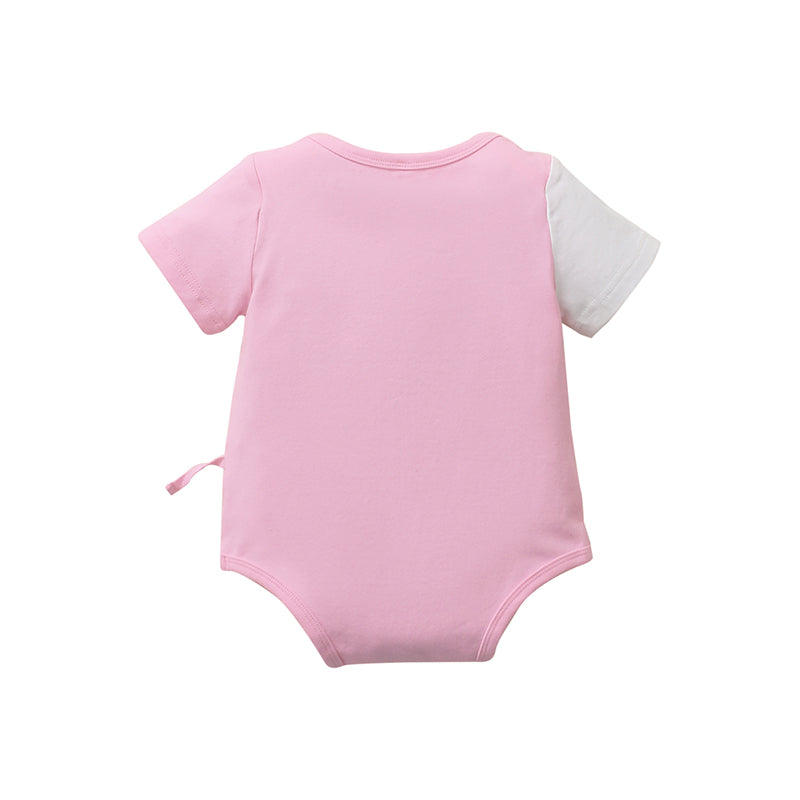 Pink Infant Girls Unicorn Printed Cotton Bodysuit