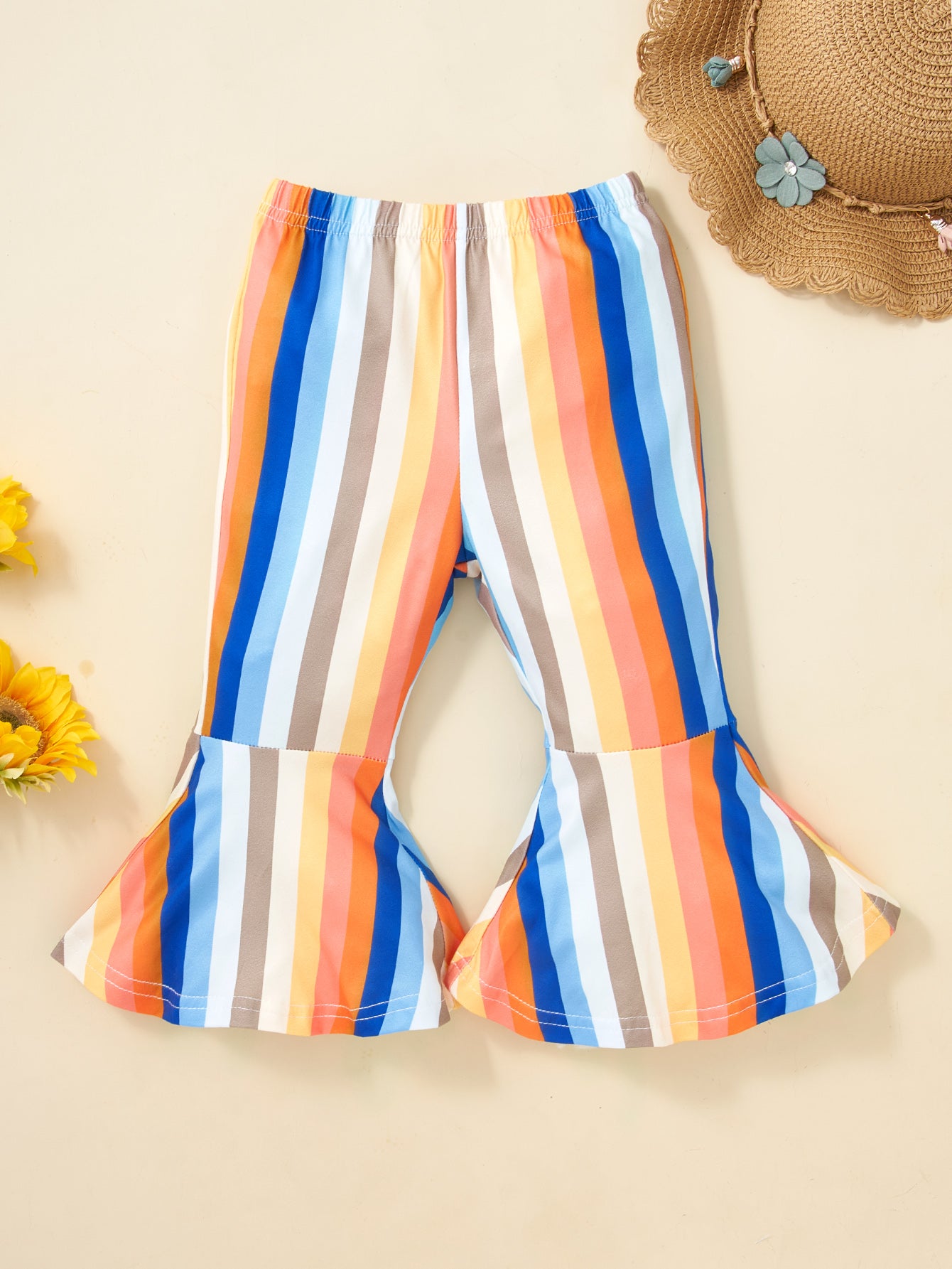 Girls White Top With Palazzos