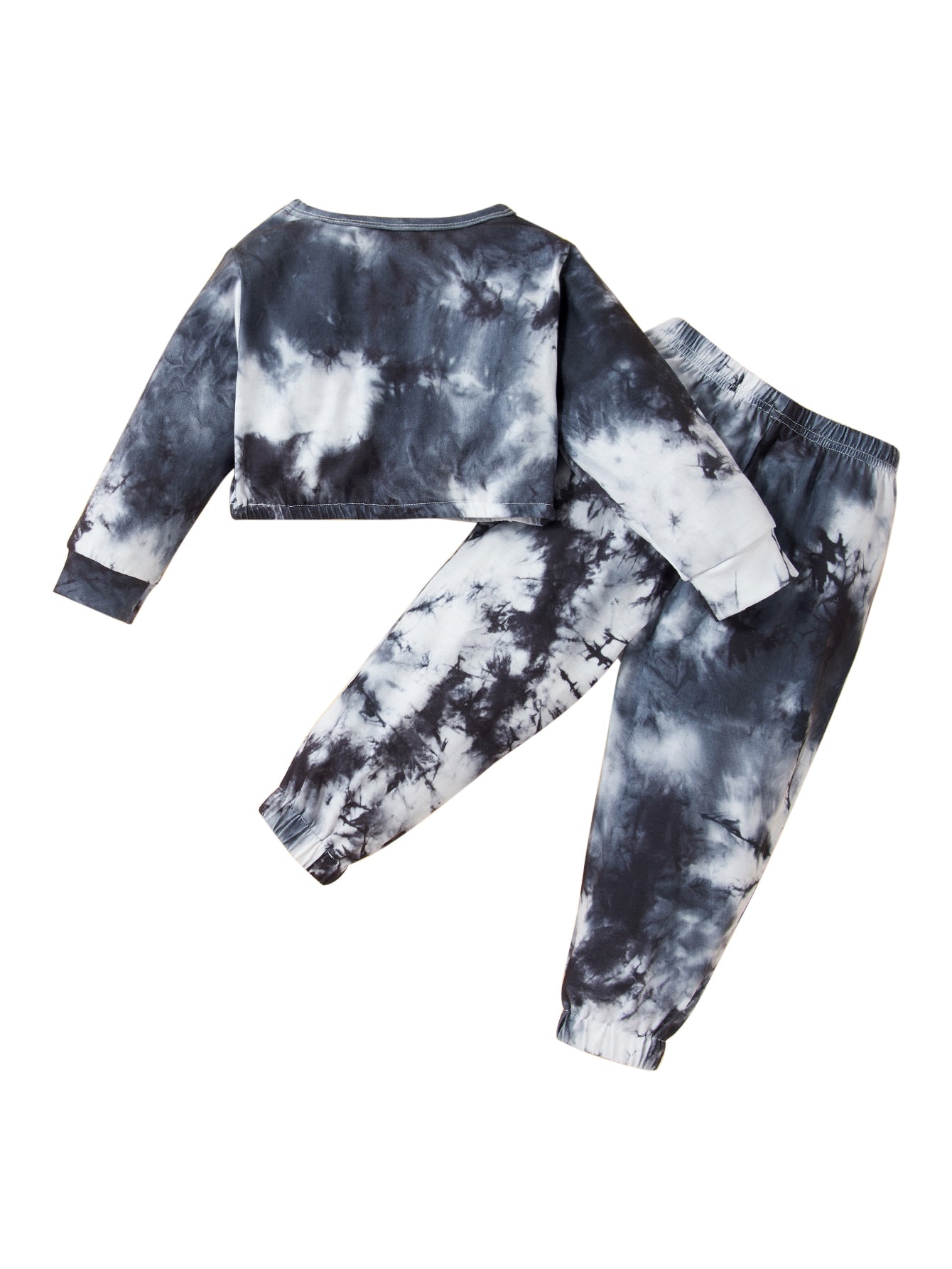 Infants Boys White & Grey Dyed Top With Trousers