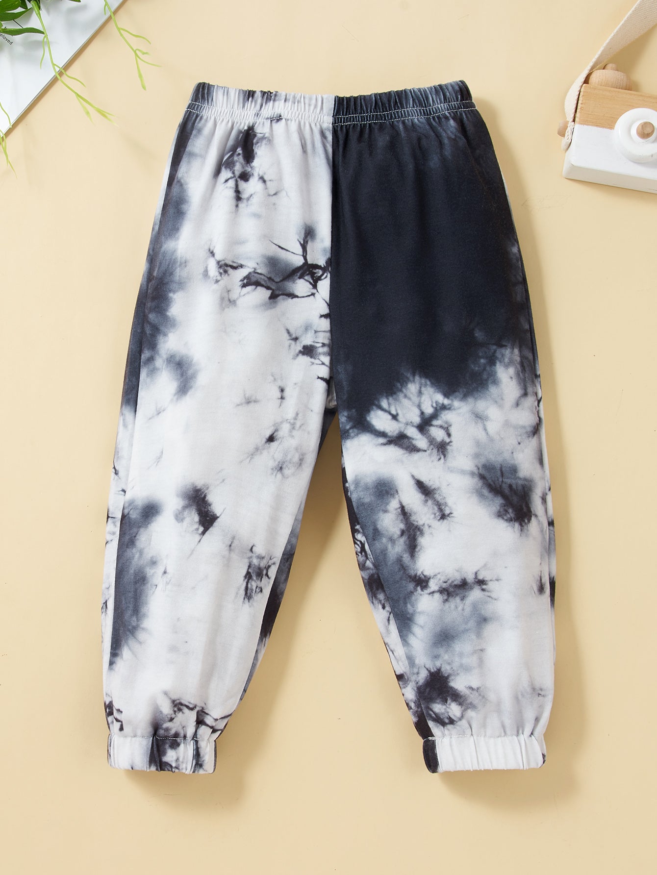 Infants Boys White & Grey Dyed Top With Trousers