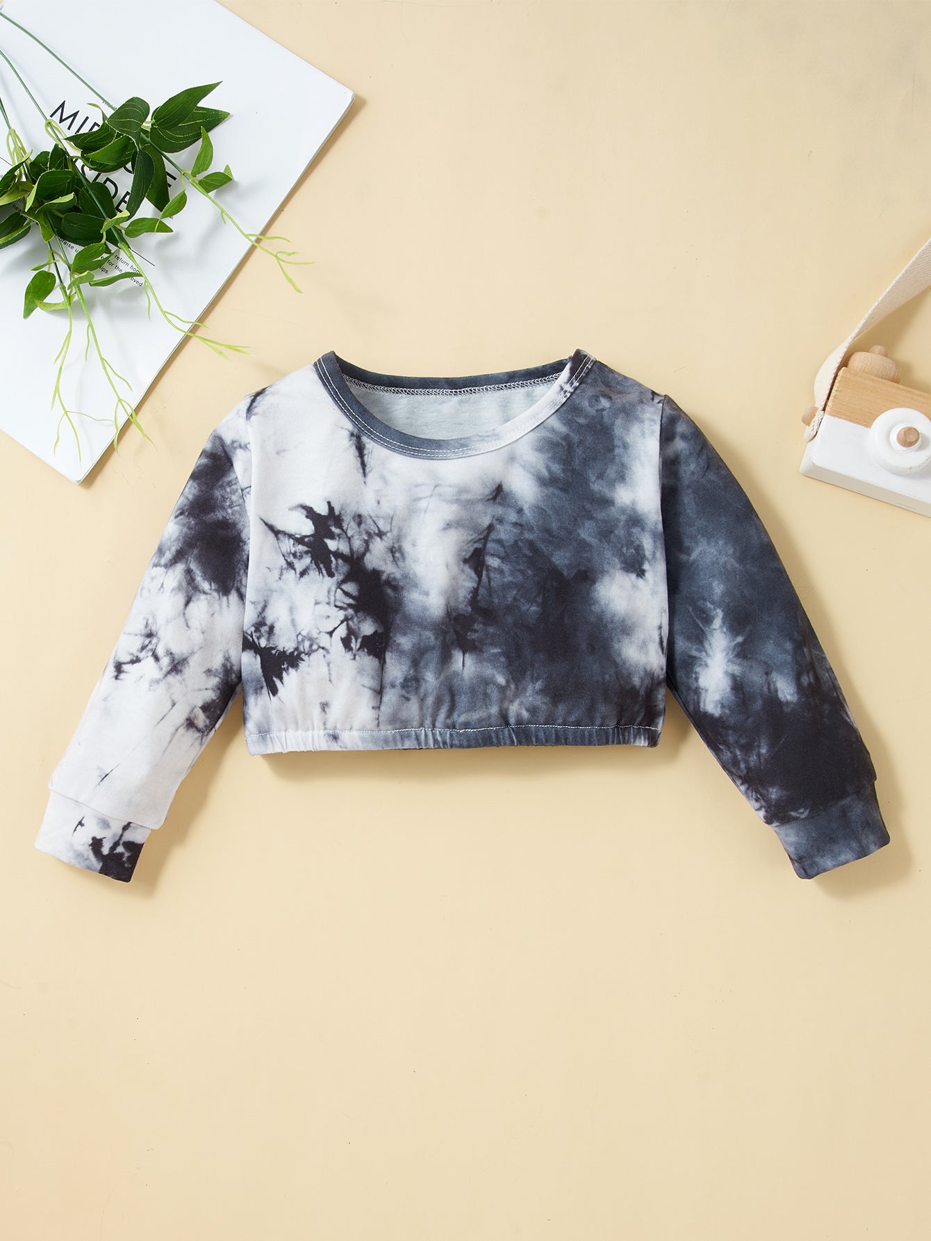 Infants Boys White & Grey Dyed Top With Trousers