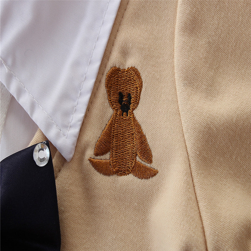 Boys Beige Shirt with Trousers