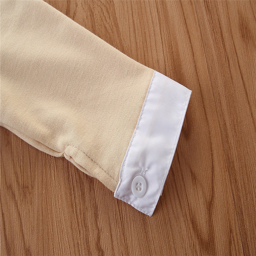 Boys Beige Shirt with Trousers