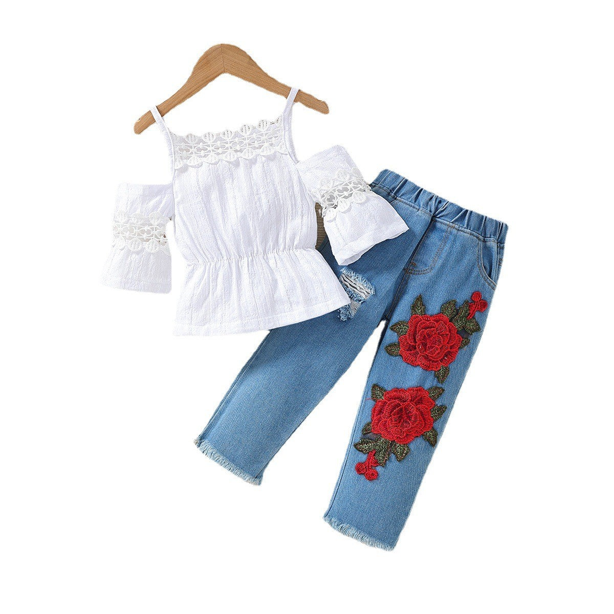 Girls Top with Trousers