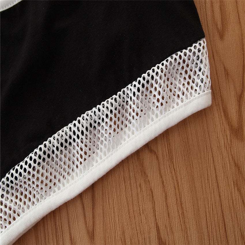 Girls White Woven Design Top and T-shirt With Trousers